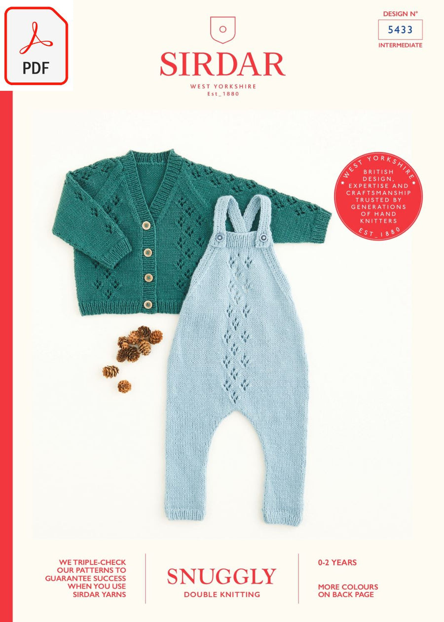 Sirdar 5433 Snuggly DK (PDF) Knit in a Box 