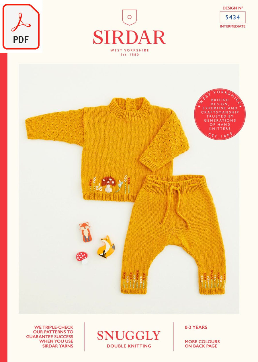 Sirdar 5434 Snuggly DK (PDF) Knit in a Box 