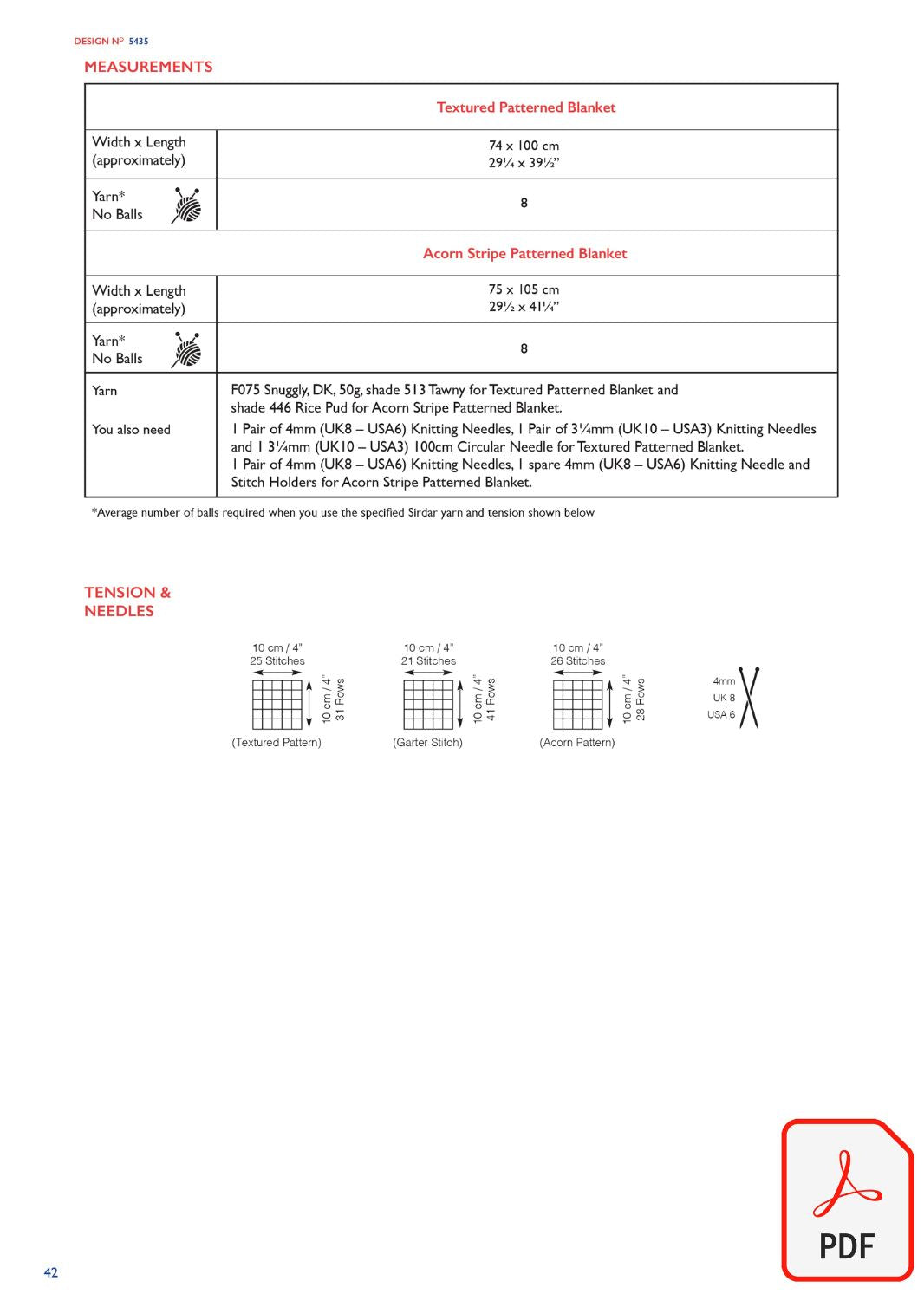 Sirdar 5435 Snuggly DK, 4Ply & Bunny (PDF) Knit in a Box