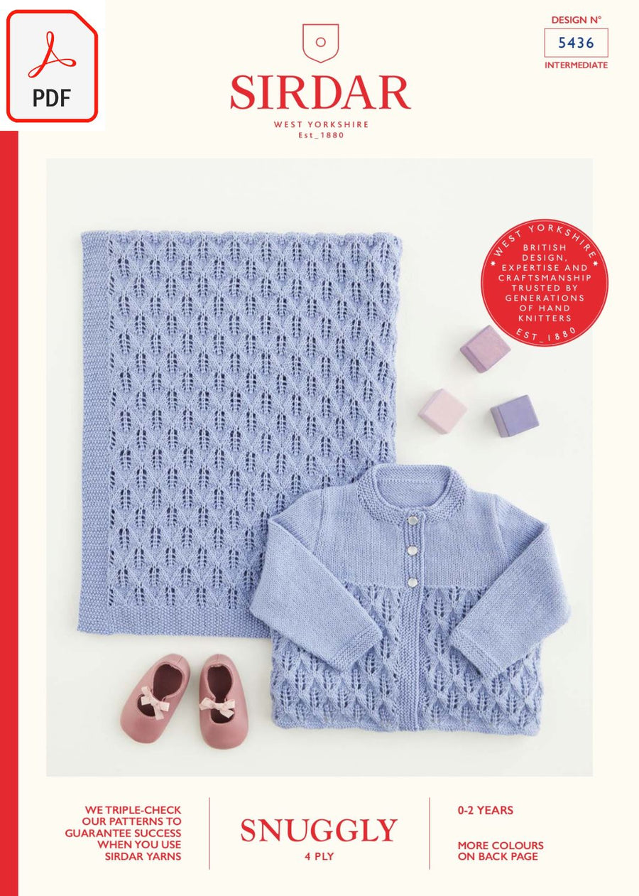 Sirdar 5436 Snuggly 4PLY (PDF) Knit in a Box 