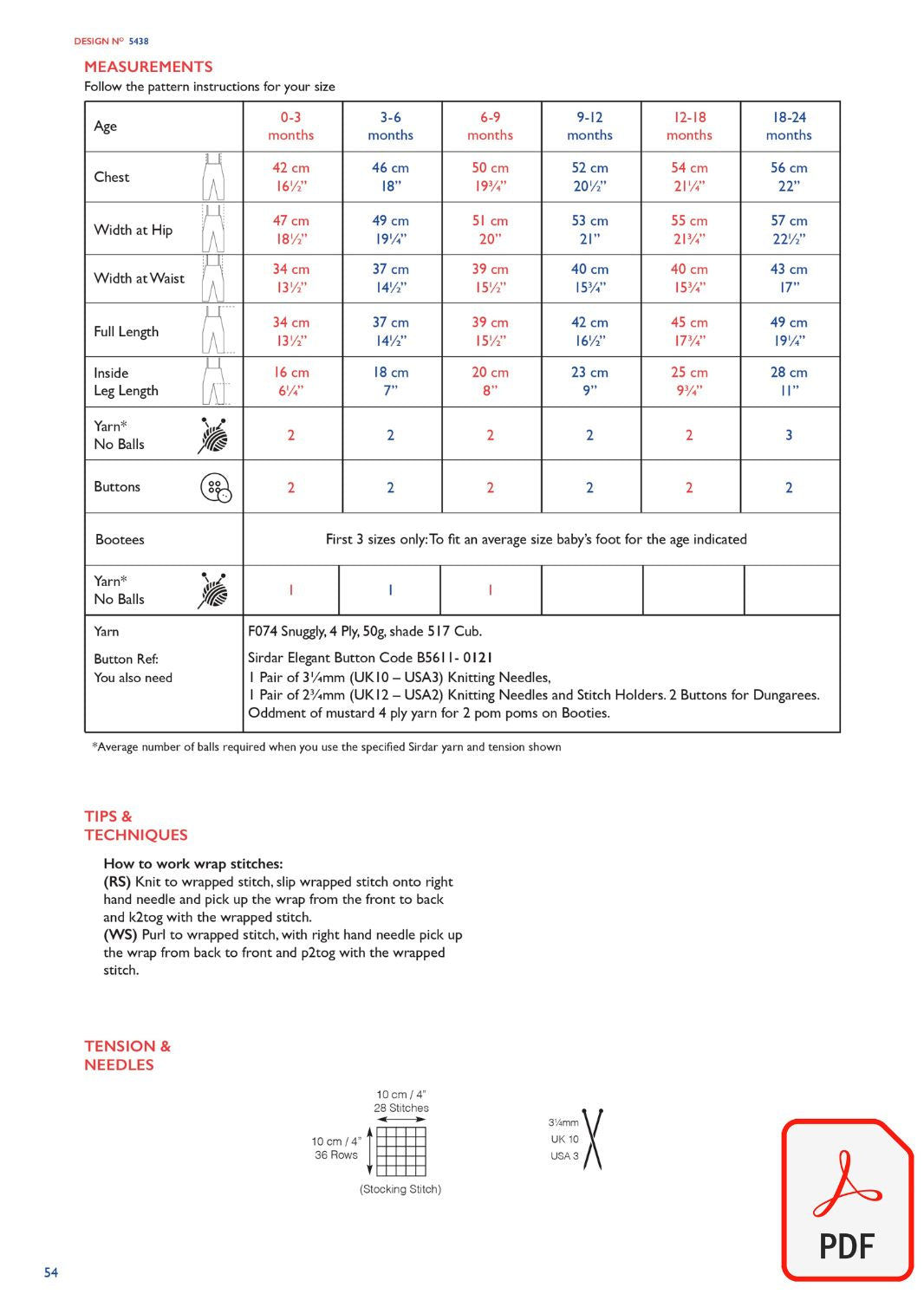 Sirdar 5438 Snuggly DK, 4Ply & Bunny (PDF) Knit in a Box