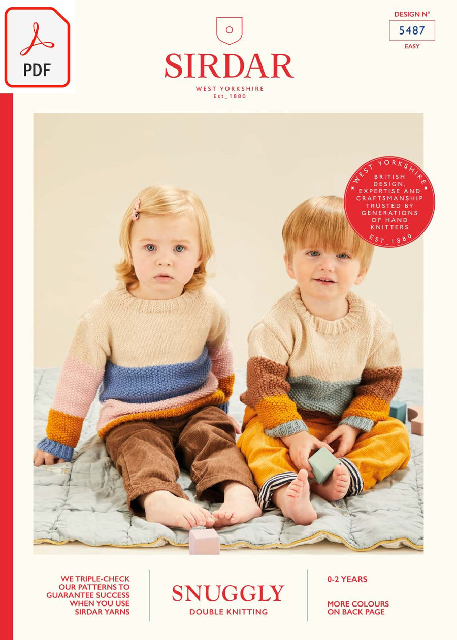 Sirdar 5487 Snuggly DK (PDF) Knit in a Box 
