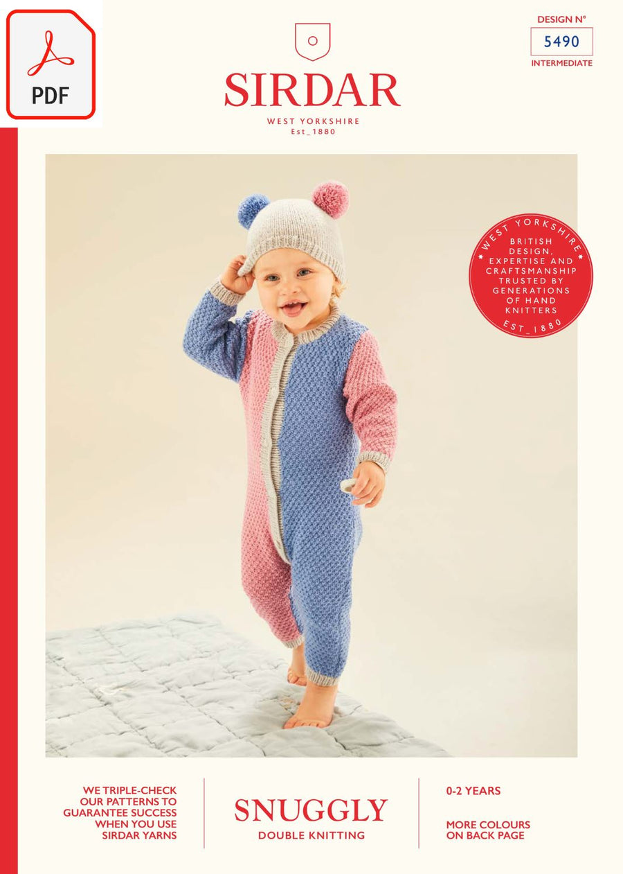 Sirdar 5490 Snuggly DK (PDF) Knit in a Box 