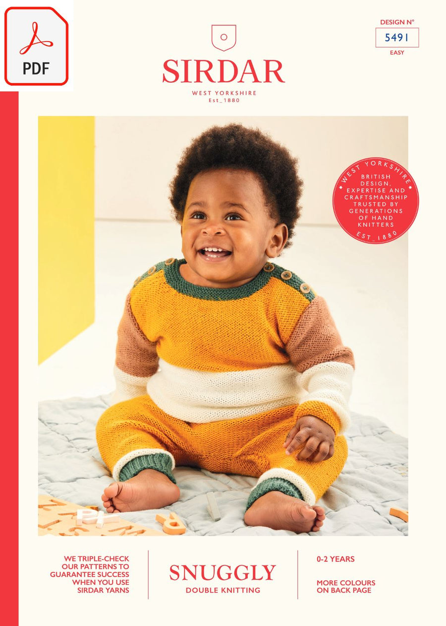 Sirdar 5491 Snuggly DK (PDF) Knit in a Box 