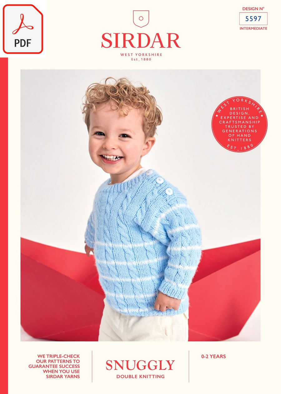 Sirdar 5597 Snuggly DK (PDF) Knit in a Box 