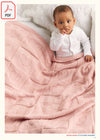 Sirdar 563 Little Heart Blanket in Cashmere Merino Silk DK & Ply4 (PDF) Knit in a Box 
