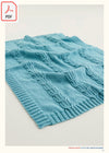 Sirdar 563 Little Pip Cabled Blanket in Cashmere Merino Silk DK & Ply4 (PDF) Knit in a Box 