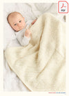 Sirdar 563 Lullaby Blanket in Cashmere Merino Silk DK & Ply4 (PDF) Knit in a Box 