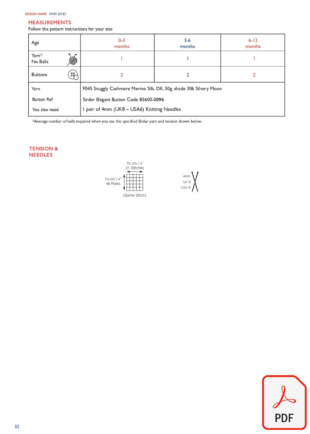 Sirdar 563 Maby Janes in Cashmere Merino Silk DK & Ply4 (PDF) Knit in a Box