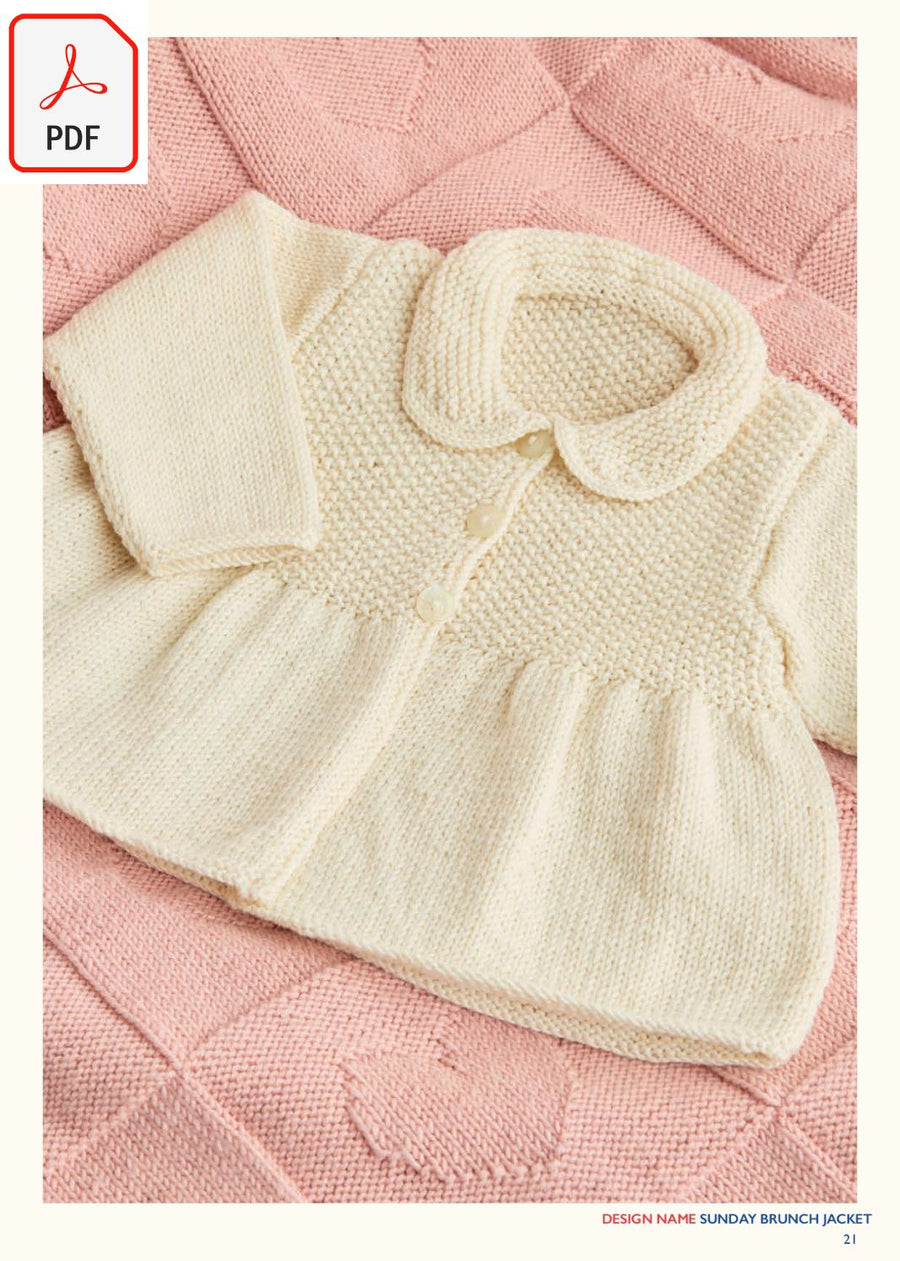 Sirdar 563 Sundy Brunch Jacket in Cashmere Merino Silk DK & Ply4 (PDF) Knit in a Box 