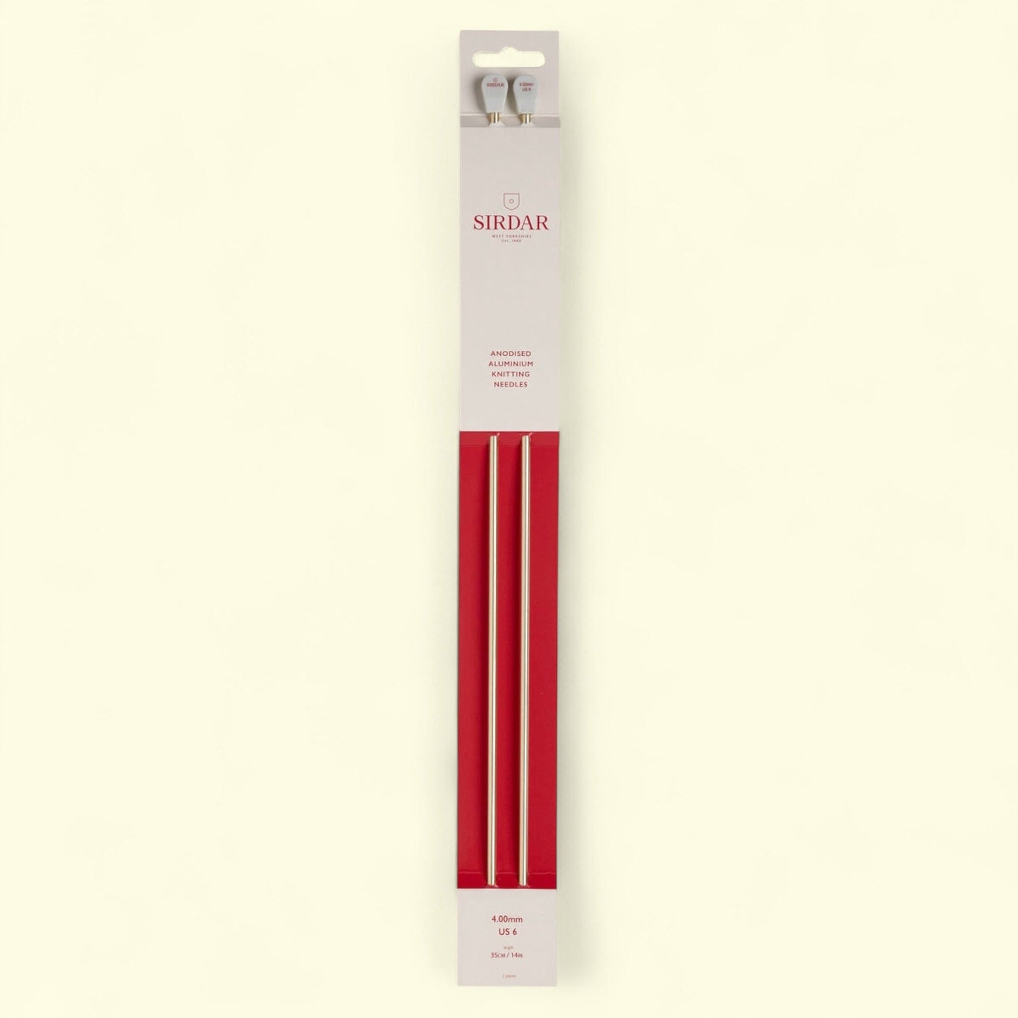 Sirdar Single Point Knitting Needles - 35cm (4.00mm) Knit in a Box