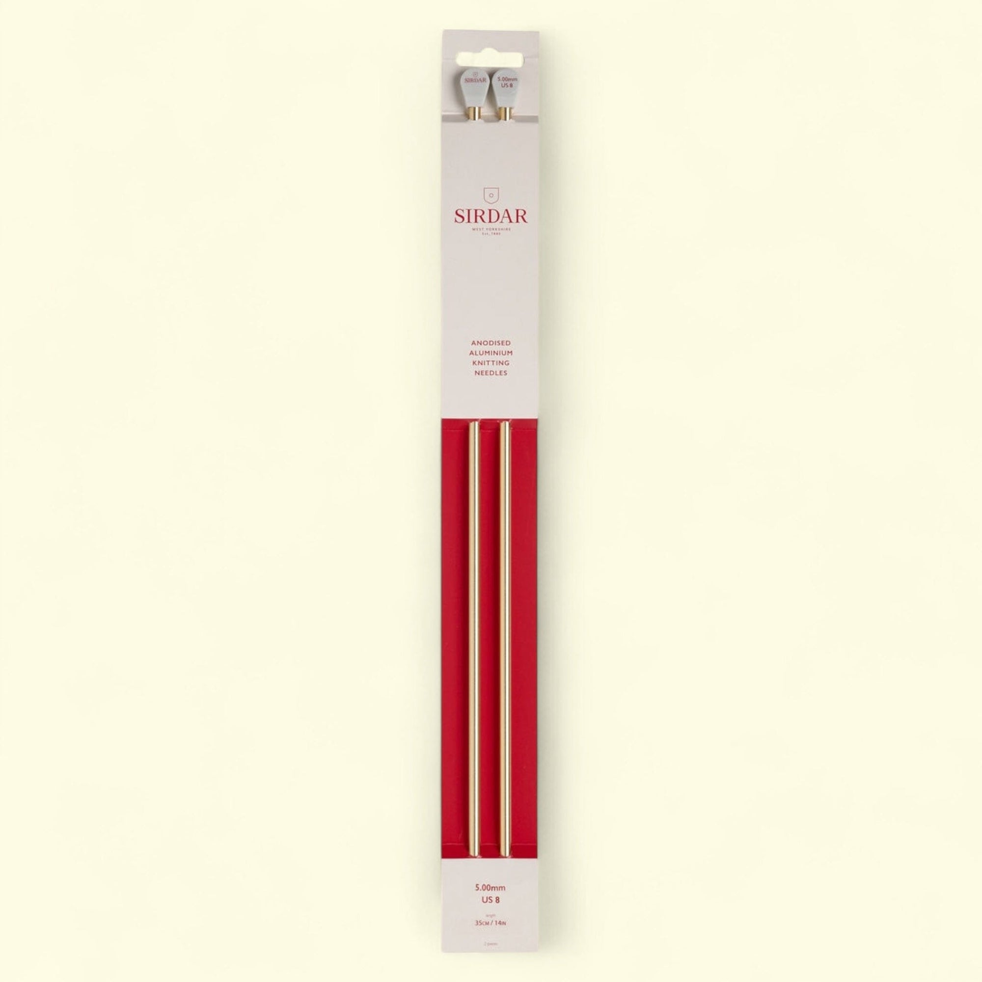 Sirdar Single Point Knitting Needles - 35cm (5.00mm) Knit in a Box