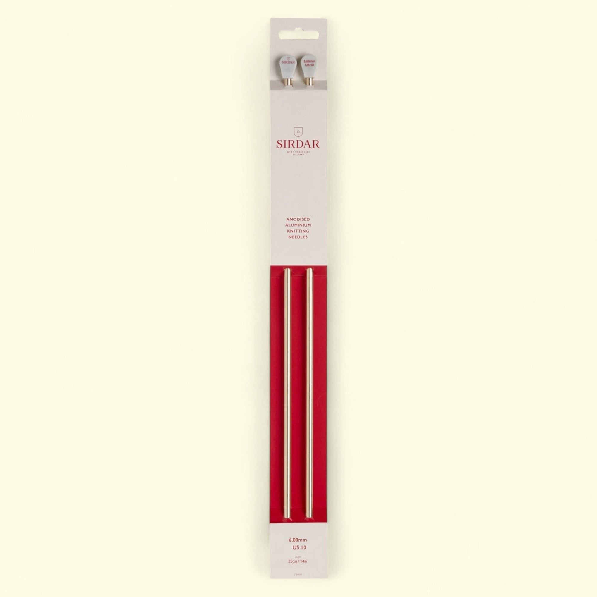 Sirdar Single Point Knitting Needles - 35cm (6.00mm) Knit in a Box