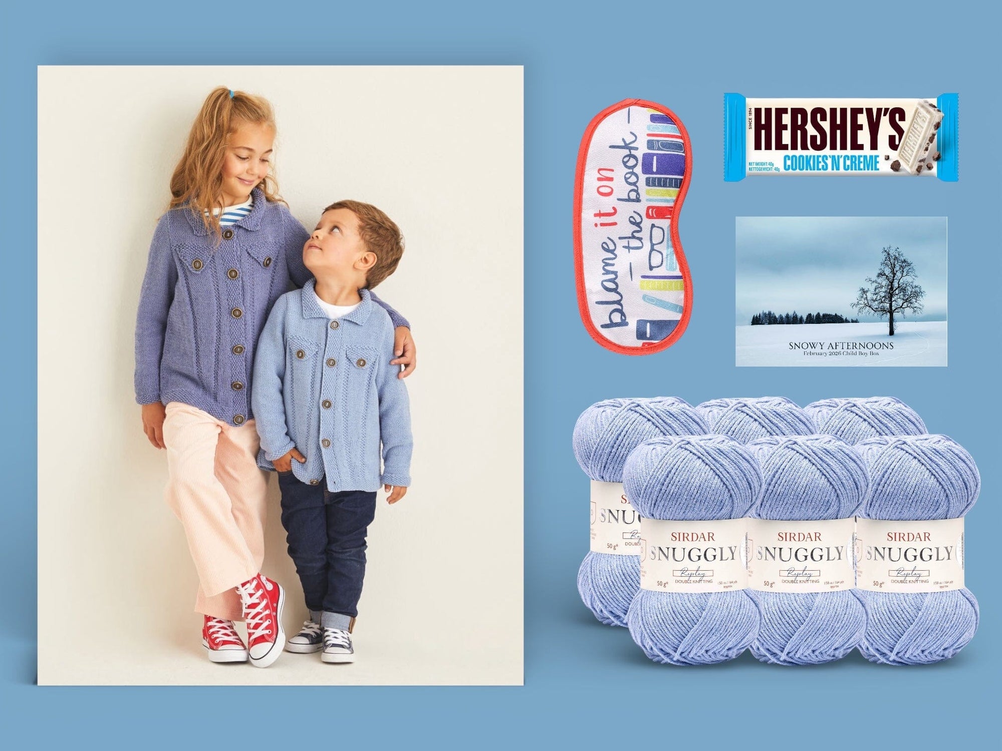 Snowy Afternoons Child Boy Jacket Knit in a Box