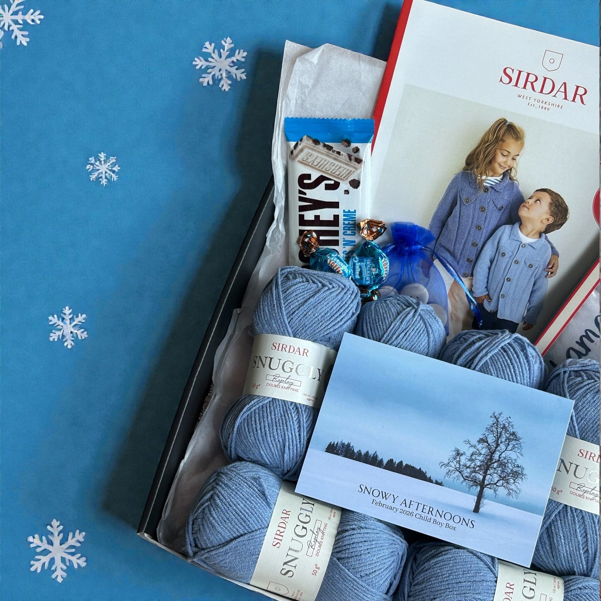 Snowy Afternoons Child Boy Jacket Knit in a Box