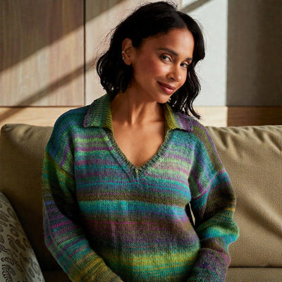 Snowy Petals Ladies Mystery Knitting Cardigan/ Jumper Knit in a Box