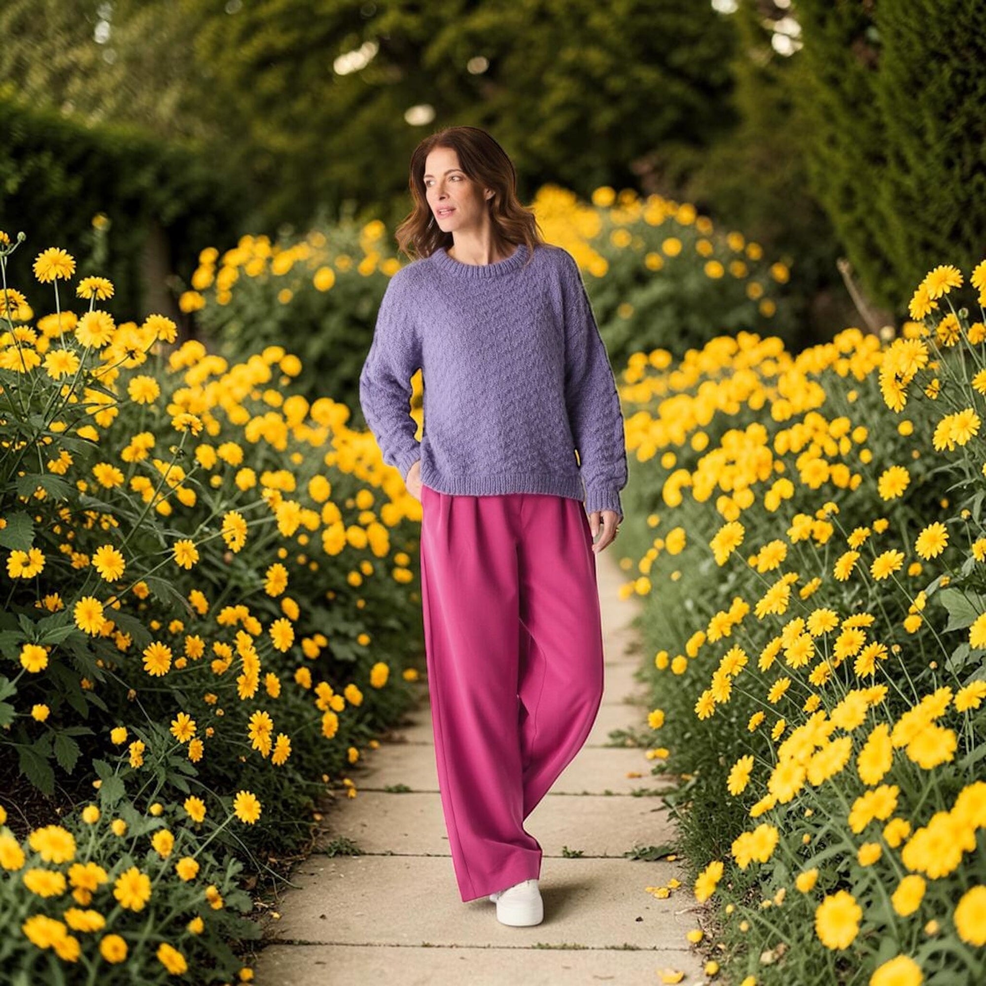 Sunlit Butterflies Ladies Jumper/ Cardigan Knit in a Box