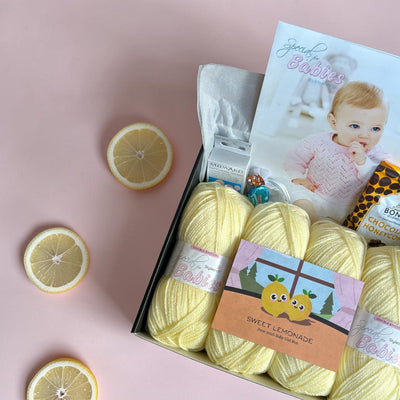 Sweet Lemonade Baby Girl Cardigan/ Jumper Knit in a Box
