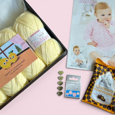 Sweet Lemonade Baby Girl Cardigan/ Jumper Knit in a Box