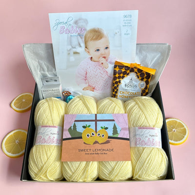 Sweet Lemonade Baby Girl Cardigan/ Jumper Knit in a Box