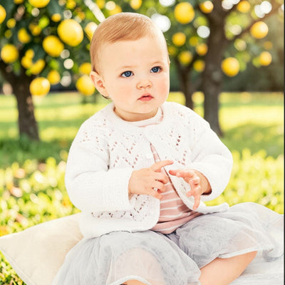 Sweet Lemonade Baby Girl Cardigan/ Jumper Knit in a Box