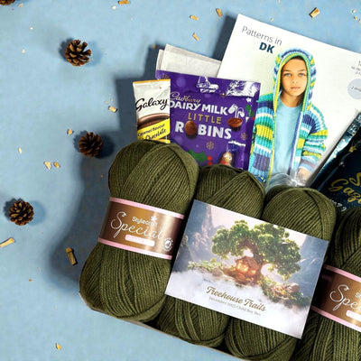 Treehouse Trails Child Boy Cardigan Knit in a Box