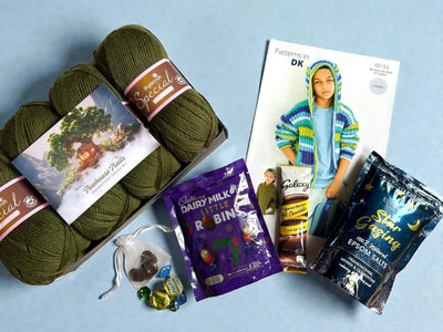 Treehouse Trails Child Boy Cardigan Knit in a Box