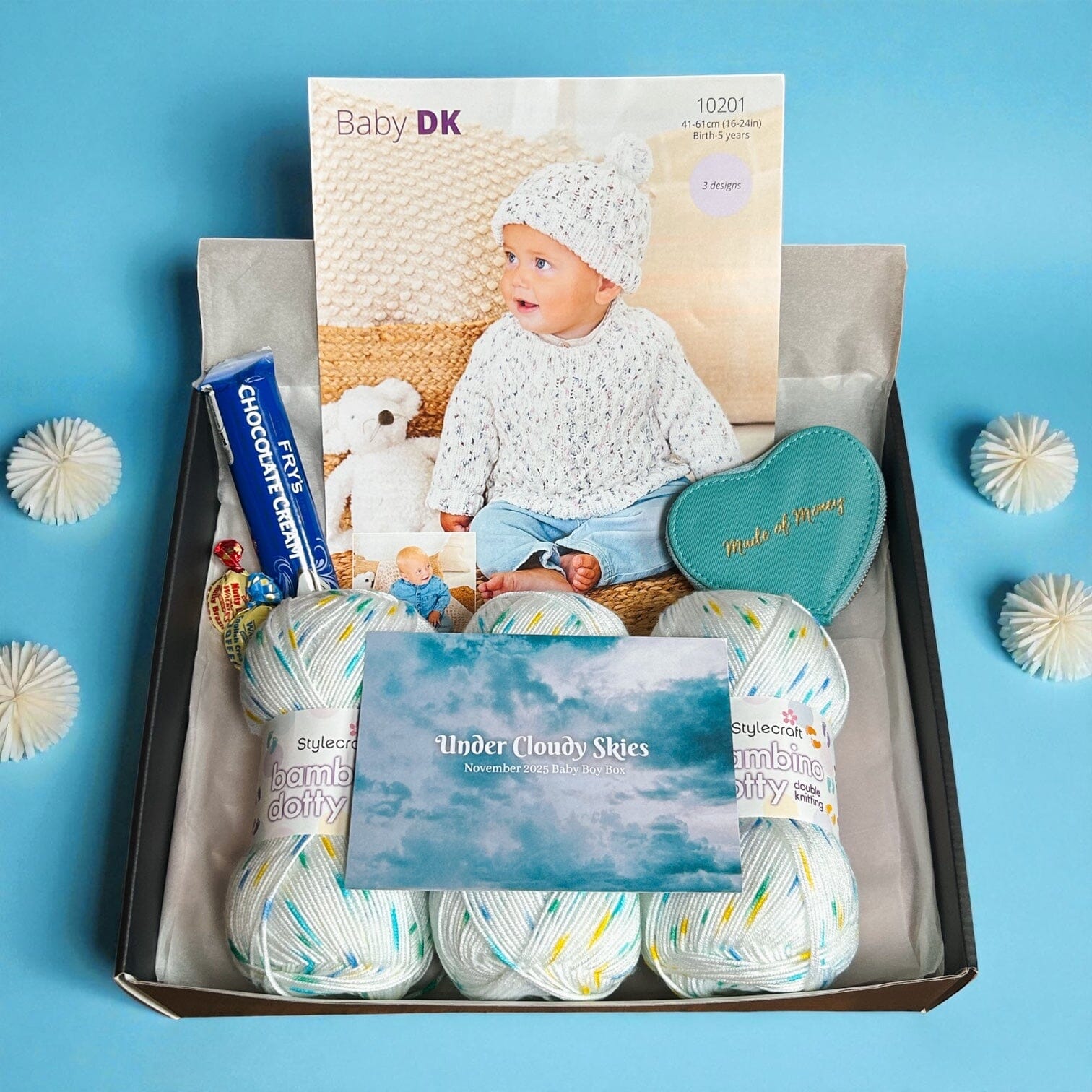 Under Cloudy Skies Baby Boy Jumper Knit in a Box