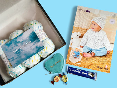 Under Cloudy Skies Baby Boy Jumper Knit in a Box