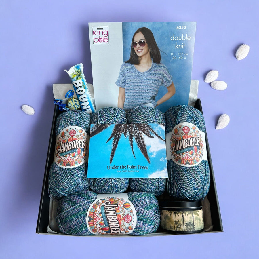 Under the Palm Trees Ladies Top Knit in a Box 