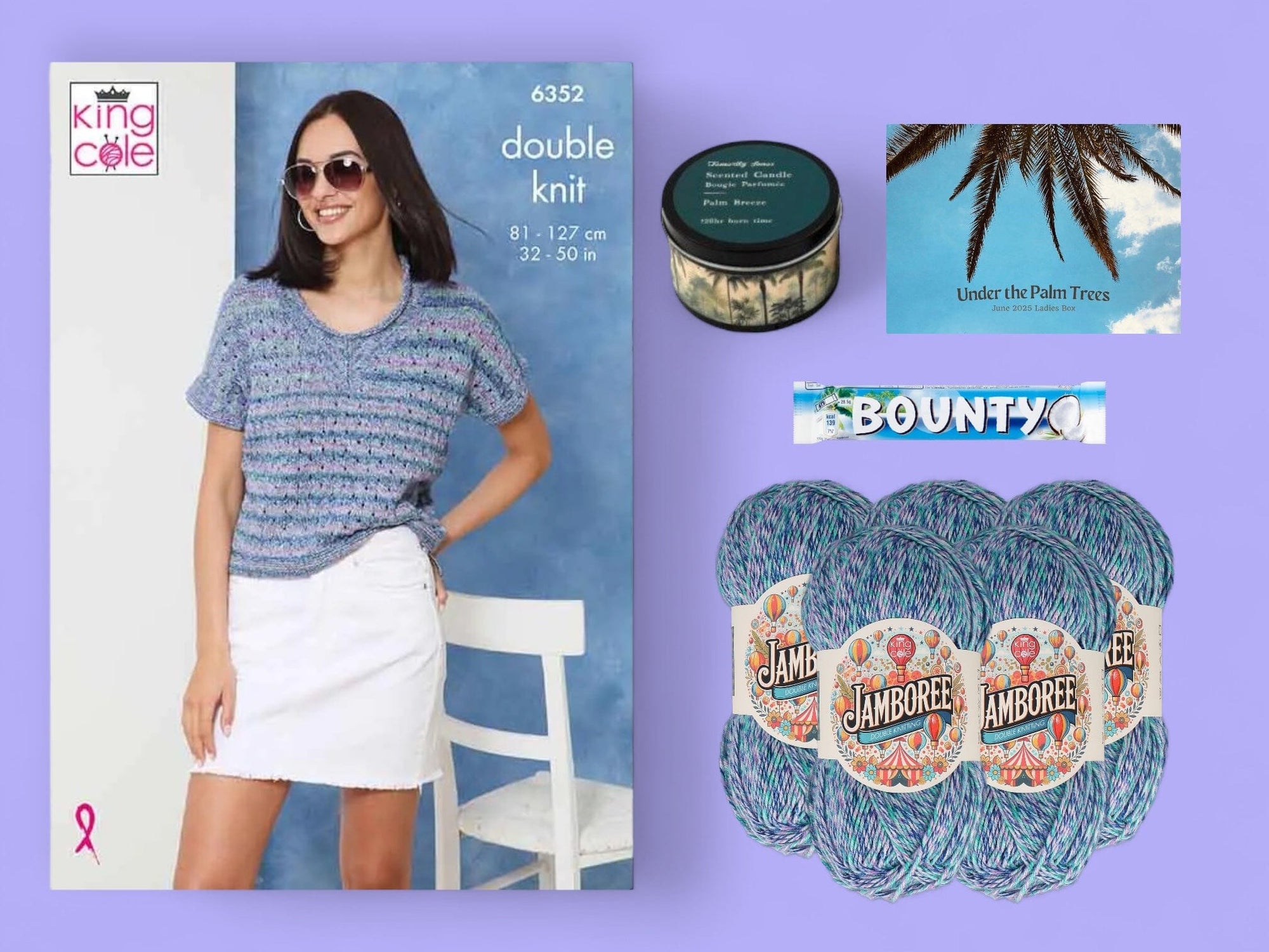 Under the Palm Trees Ladies Top Knit in a Box