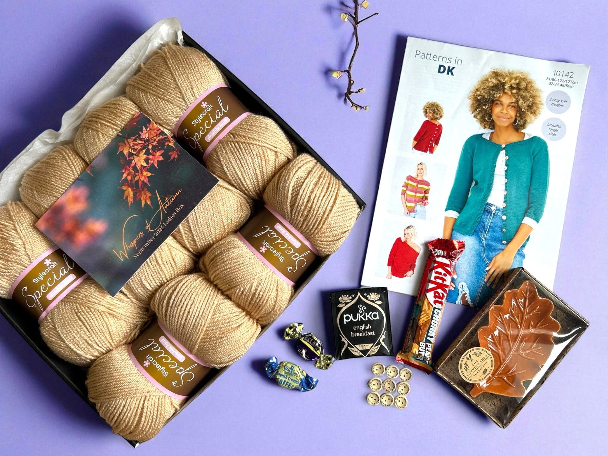 Whispers of Autumn Ladies Cardigan Knit in a Box