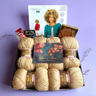 Whispers of Autumn Ladies Cardigan Knit in a Box