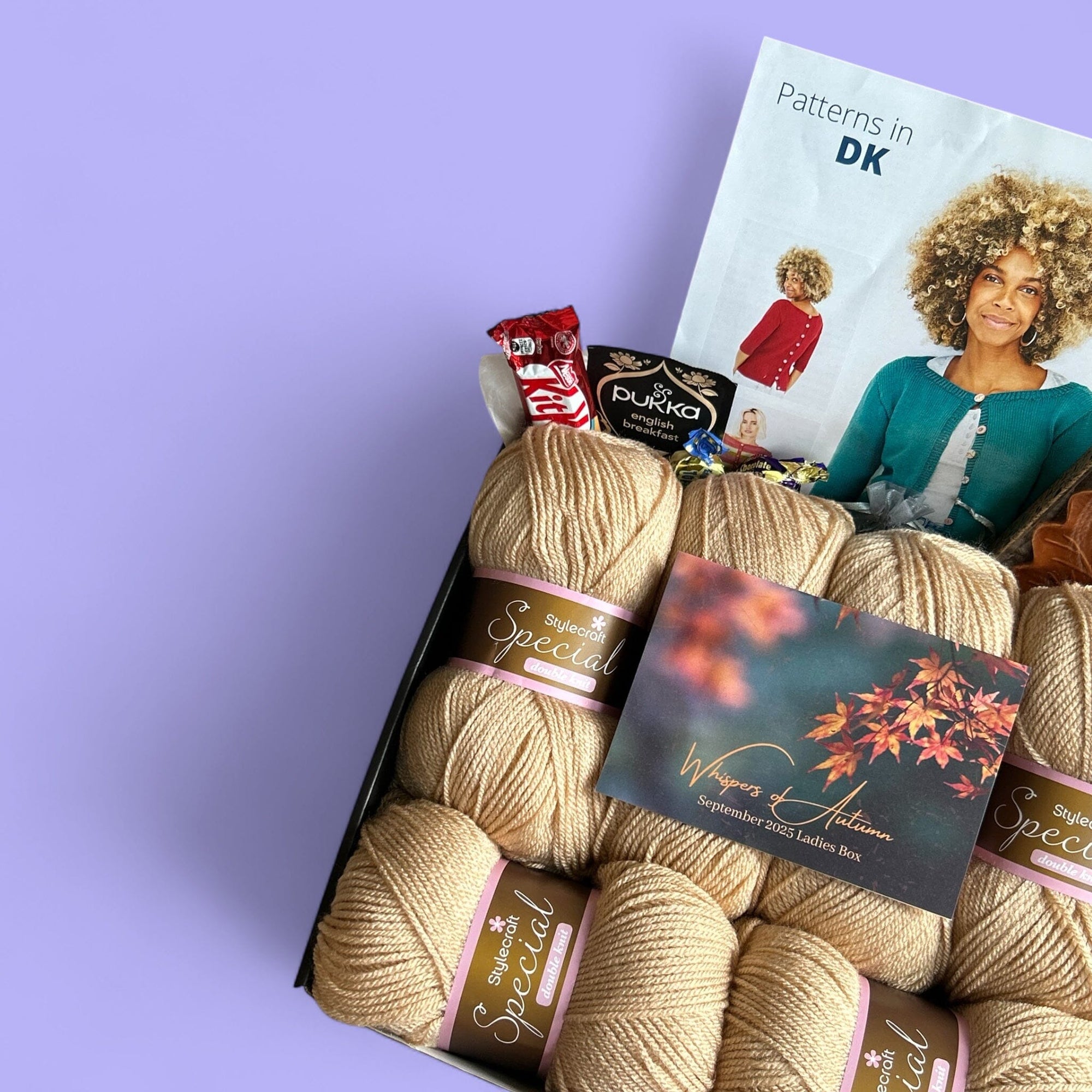 Whispers of Autumn Ladies Cardigan Knit in a Box