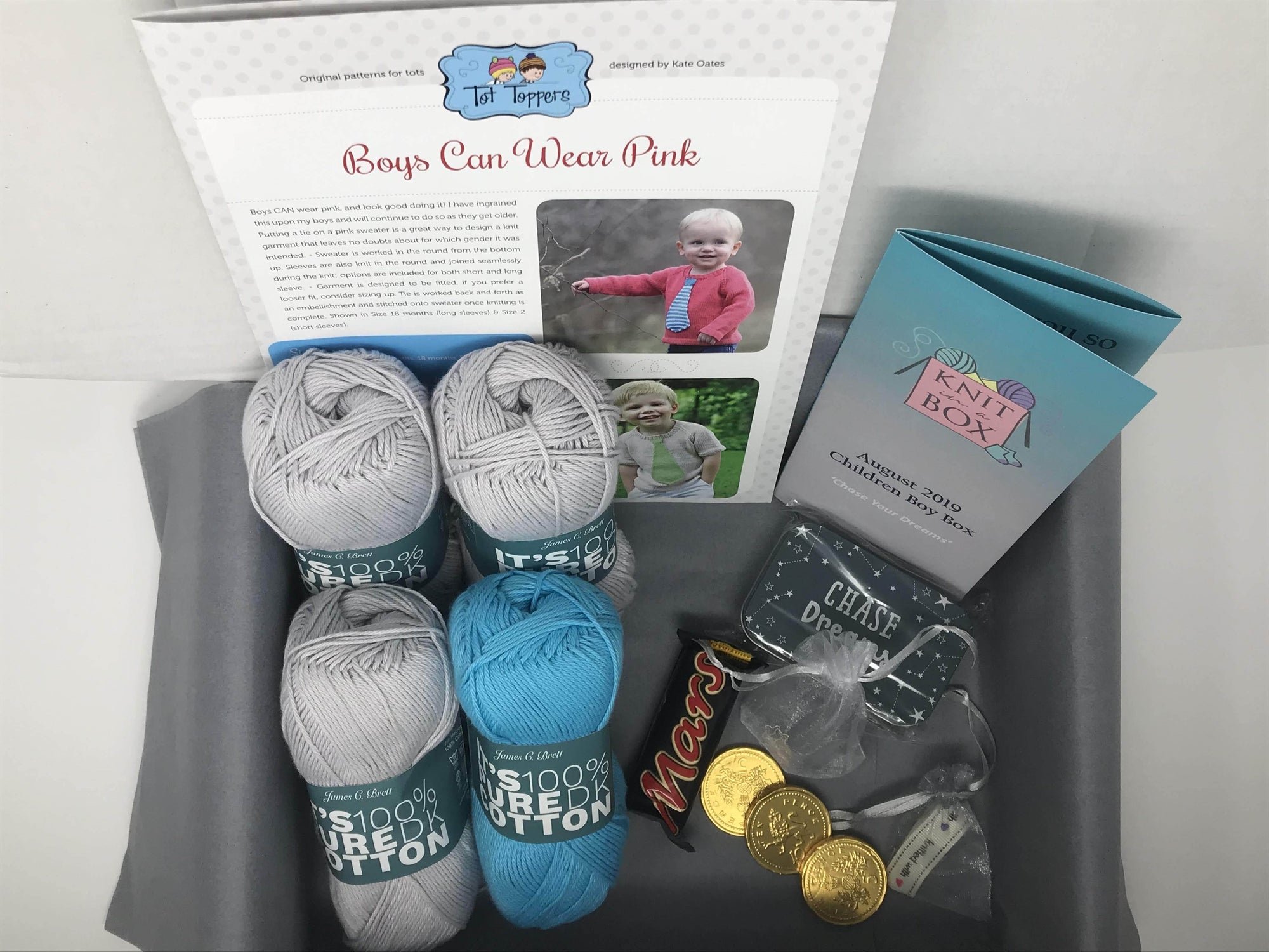 12 Month Children Knitting Subscription (every month) KNIT in a BOX