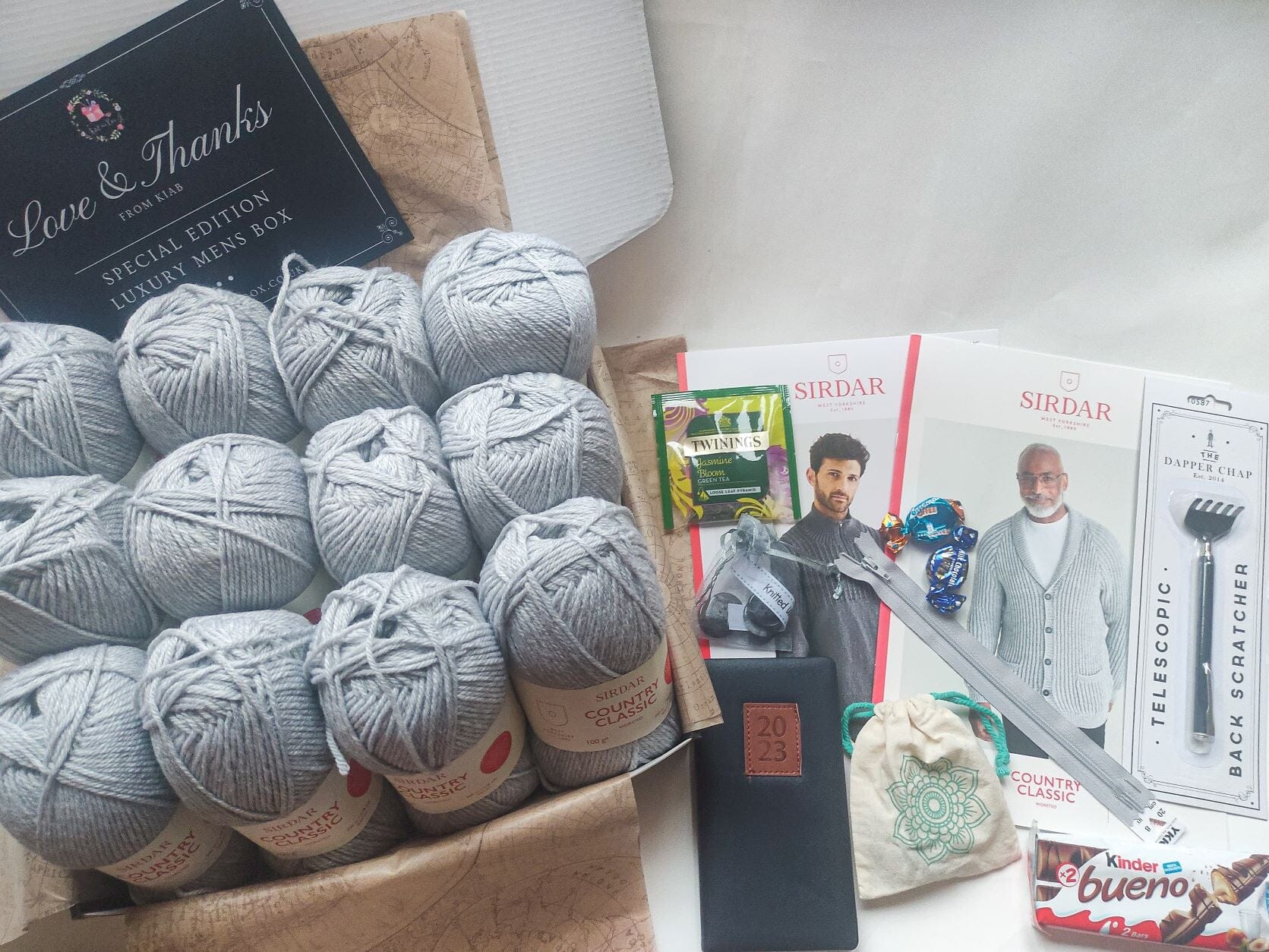 2022 Special Edition Luxury Men Knitting Box! Knit in a Box