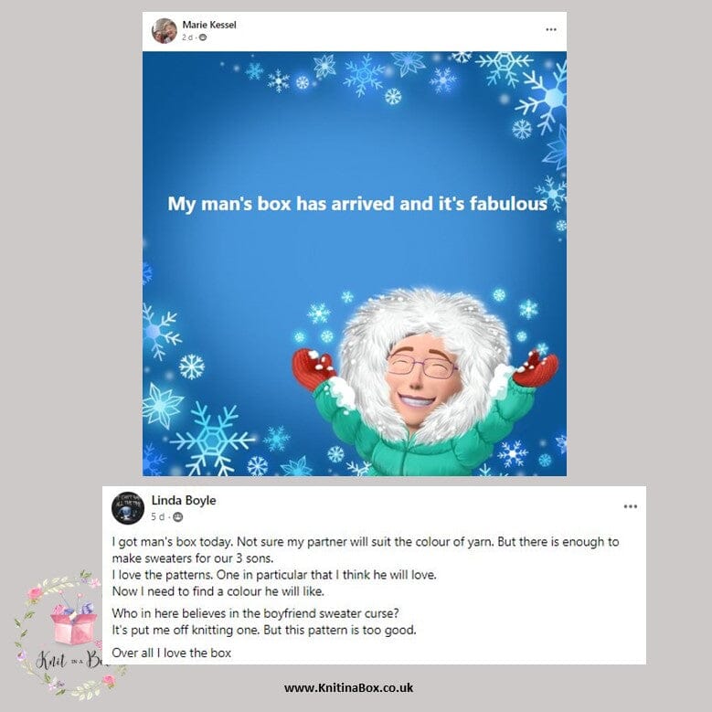 2022 Special Edition Luxury Men Knitting Box! Knit in a Box