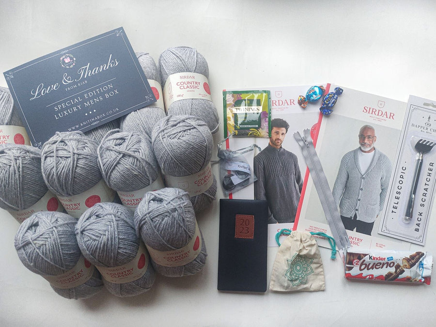 2022 Special Edition Luxury Men Knitting Box! Knit in a Box 