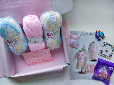 February 2023 Baby-Girl Box Knit in a Box