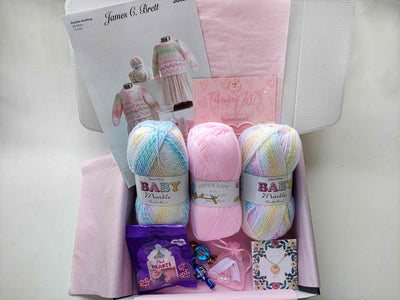 February 2023 Baby-Girl Box Knit in a Box