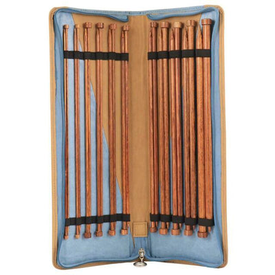 Ginger: KnitPro WOOD KNITTING NEEDLES Set of 11 Pairs: 35cm Knit in a Box