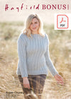 Hayfield 10000 Ladie Sweater in Bonus Super Chunky (PDF) Knit in a Box