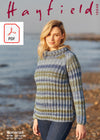 Hayfield 10049 Ladies Sweater in Hayfield Bonanza (PDF) Knit in a Box