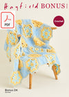 Hayfield 10122 Crochet Blanket in Bonus DK (PDF) Knit in a Box 