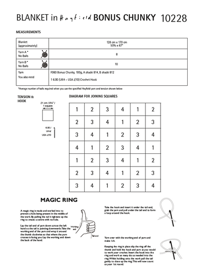 Hayfield 10228 Bonus Chunky DK (PDF) Knit in a Box