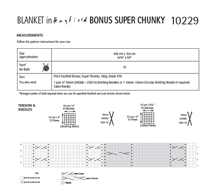 Hayfield 10229 Bonus Super Chunky DK (PDF) Knit in a Box