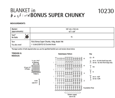 Hayfield 10230 Bonus Super Chunky DK (PDF) Knit in a Box