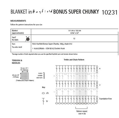 Hayfield 10231 Bonus Super Chunky DK (PDF) Knit in a Box