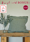 Hayfield 10262 Cushion in Bonus DK (PDF) Knit in a Box 