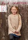 Hayfield 2510 Girl Coat in Hayfield Bonus Aran (PDF) Knit in a Box